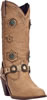 Dingo® Women's Pigskin Leather Fashion Boots - Chestnut